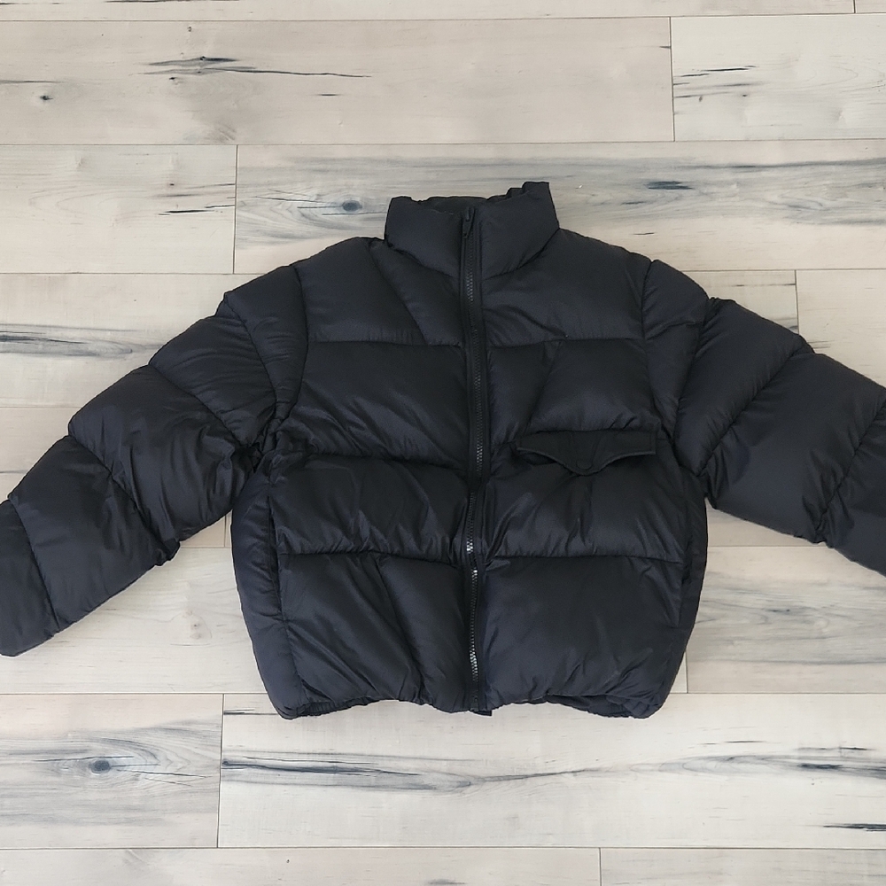 Zara Black Quilted Jacket - Picture 3 of 10